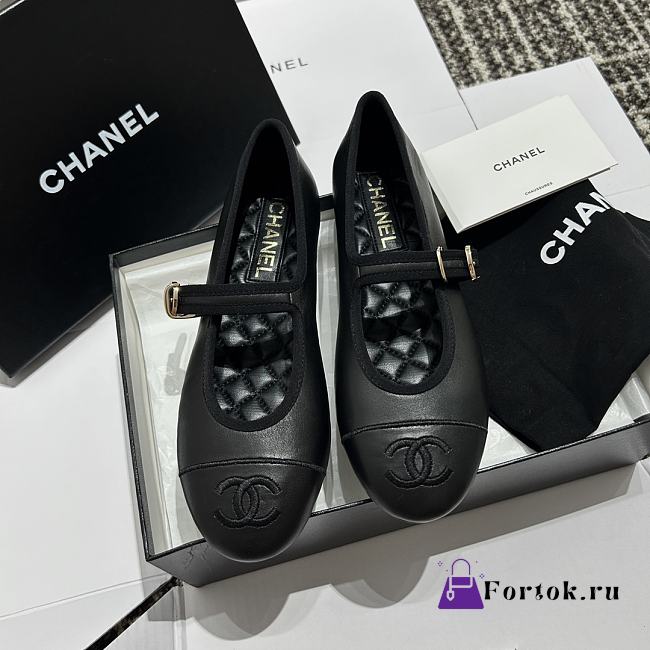 Fortok Chanel 24S Mary Jane Shoes Black - 1