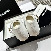 Fortok Chanel 24S Mary Jane Shoes White - 6