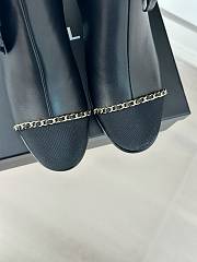 Fortok Chanel Bow Knot Double C Ankle Boots Black - 4