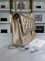 Fortok Chanel Classic Flap Bag Gold 15.5x25.5x6.5cm - 5