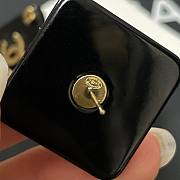 Fortok Chanel Square Double C Earrings Black - 4