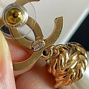 Fortok Chanel Double C Diamond Pearl Earrings  - 6