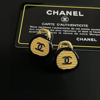 Fortok Chanel Handbag Double C Earrings 