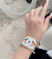 Fortok Chanel 24A Acrylic Bracelet Black / White - 2