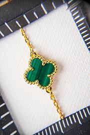 Fortok Van Cleef & Arpels Mini Single Flower Bracelet Gold - 5