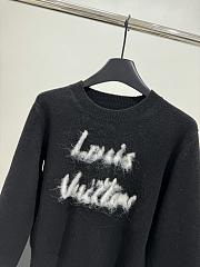 Fortok Louis Vuitton Brushed Knit Sweater Black / White - 6