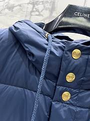 Fortok Celine Navy Blue Nylon Sleeveless Down Vest Jacket - 2