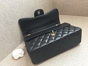 Fortok Chanel Classic Flap Bag Jumbo Black Lambskin Gold Hardware 30cm - 5