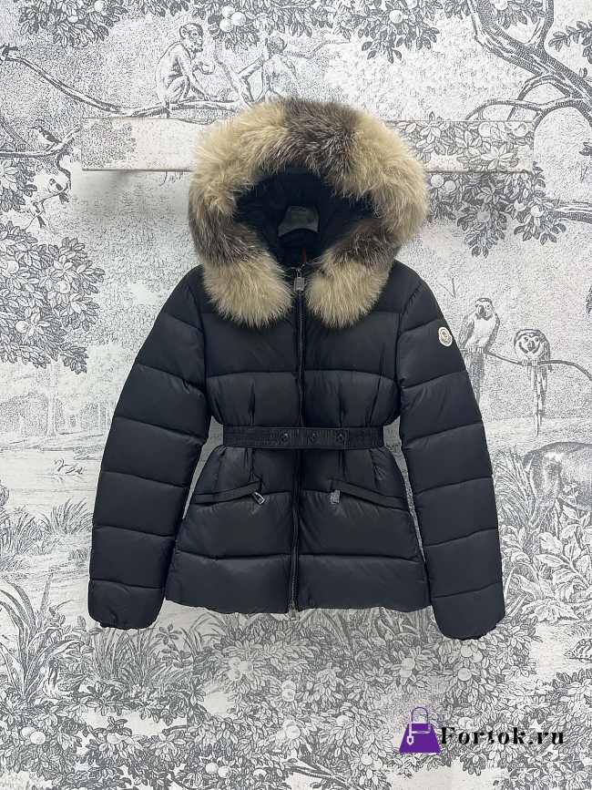Fortok Moncler 24 Hooded Fur Collar Down Jacket - 1