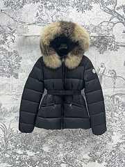 Fortok Moncler 24 Hooded Fur Collar Down Jacket - 1