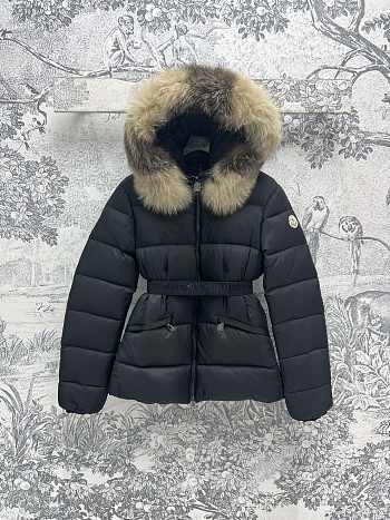 Fortok Moncler 24 Hooded Fur Collar Down Jacket
