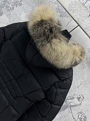 Fortok Moncler 24 Hooded Fur Collar Down Jacket - 5