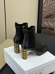 Fortok Dior Icon Heeled Ankle Boot Black Calfskin - 4