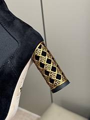 Fortok Dior Icon Heeled Ankle Boot Black Suede Goatskin - 4
