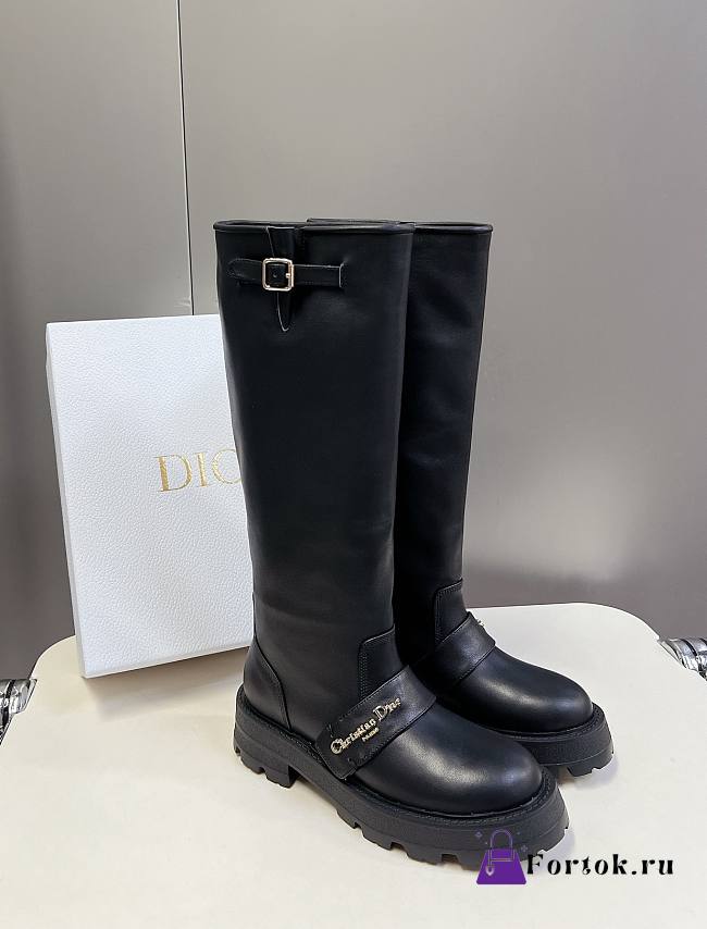 Fortok Dior D-Quest Boot Black Calfskin - 1