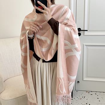 Fortok Loewe Scarf Pink / Yellow 65x180cm