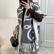 Fortok Loewe Scarf Dark Grey / Light Grey 65x180cm - 1