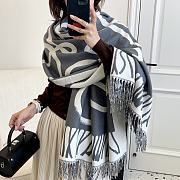 Fortok Loewe Scarf Dark Grey / Light Grey 65x180cm - 4