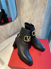 Fortok Valentino Black Garavani VLogo Ankle Boots - 2