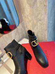 Fortok Valentino Black Garavani VLogo Ankle Boots - 4