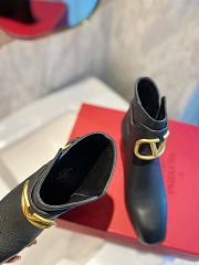 Fortok Valentino Black Garavani VLogo Ankle Boots - 6