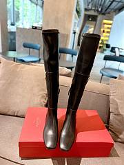 Fortok Valentino Garavani Vlogo Type Over-the-knee Boots Black  - 2