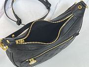 Fortok Louis Vuitton Loop Bag Black Monogram Embossed Calfskin M11279 24x22x6cm - 4