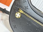 Fortok Louis Vuitton Loop Bag Black Monogram Embossed Calfskin M11279 24x22x6cm - 3