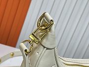 Fortok Louis Vuitton Loop Bag White Monogram Embossed Calfskin M11279 24x22x6cm - 6