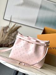 Fortok Louis Vuitton Bundle Bag Pink Monogram Embossed Calfskin M11283 28x20x11cm - 3
