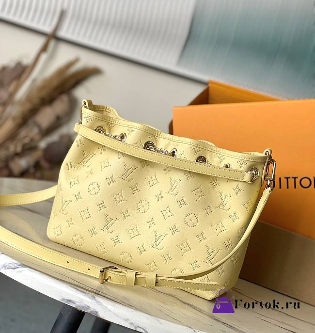 Fortok Louis Vuitton Bundle Bag Yellow Monogram Embossed Calfskin M11283 28x20x11cm - 1