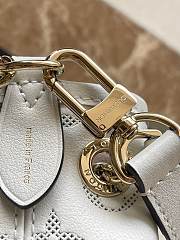 Fortok Louis Vuitton Bundle Bag White Monogram Embossed Calfskin M11283 28x20x11cm - 3