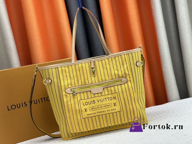 Fortok Louis Vuitton Neverfull Inside Out MM Bag Yellow M11947 31x28x14cm - 1