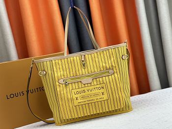 Fortok Louis Vuitton Neverfull Inside Out MM Bag Yellow M11947 31x28x14cm