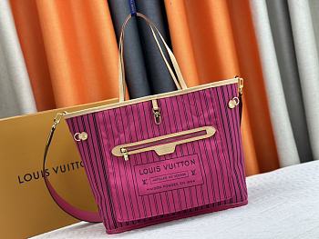 Fortok Louis Vuitton Neverfull Inside Out MM Bag Pink M11947 31x28x14cm
