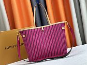Fortok Louis Vuitton Neverfull Inside Out MM Bag Pink M11947 31x28x14cm - 3