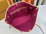 Fortok Louis Vuitton Neverfull Inside Out MM Bag Pink M11947 31x28x14cm - 2