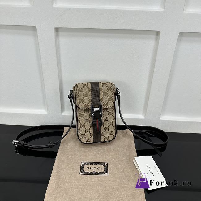 Fortok Gucci Mini GG Messenger Bag 802099 12x19x6cm - 1