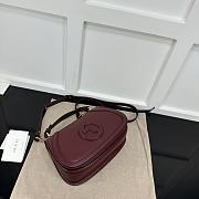 Fortok Gucci Blondie Small Top Handle Bag Burgundy 802099 27x17x7.5cm - 5