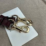 Fortok Gucci Blondie Small Top Handle Bag Burgundy 802099 27x17x7.5cm - 3