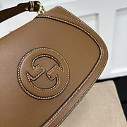 Fortok Gucci Blondie Small Top Handle Bag Brown 802099 27x17x7.5cm - 3