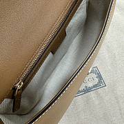 Fortok Gucci Blondie Small Top Handle Bag Brown 802099 27x17x7.5cm - 4