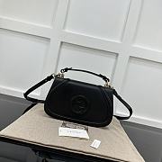 Fortok Gucci Blondie Small Top Handle Bag Black 802099 27x17x7.5cm - 1