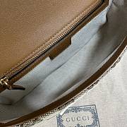 Fortok Gucci Blondie Small Top Handle Bag Beige & Brown 802099 27x17x7.5cm - 5
