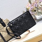 Fortok Dior Toujours Bag Beige & Black Graphic Cannage Calfskin 28.5x21.5x17cm - 2