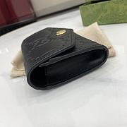 Fortok Gucci GG Card Case Black Leather 772792 11x7.5cm - 5