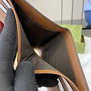 Fortok Gucci Bi-fold Wallet With GG Shadow Brown Canvas 802019 11x9cm - 4