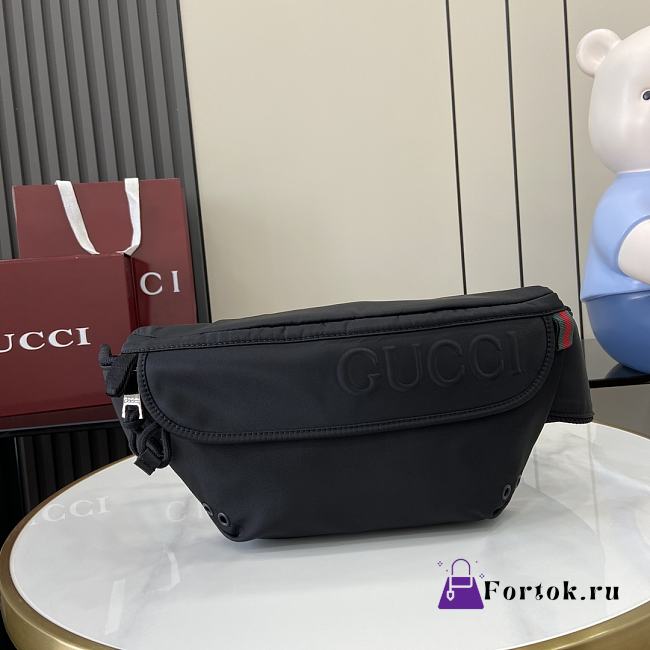 Fortok Gucci Small Belt Bag Black With Gucci Logo 804262 32x17x5cm - 1