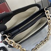 Fortok Gucci GG Emblem Small Shoulder Bag Black 815263 29x17x10cm - 6