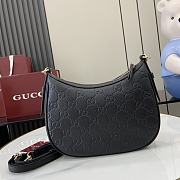 Fortok Gucci GG Emblem Small Shoulder Bag Black 815409 25.5x20x5cm - 6